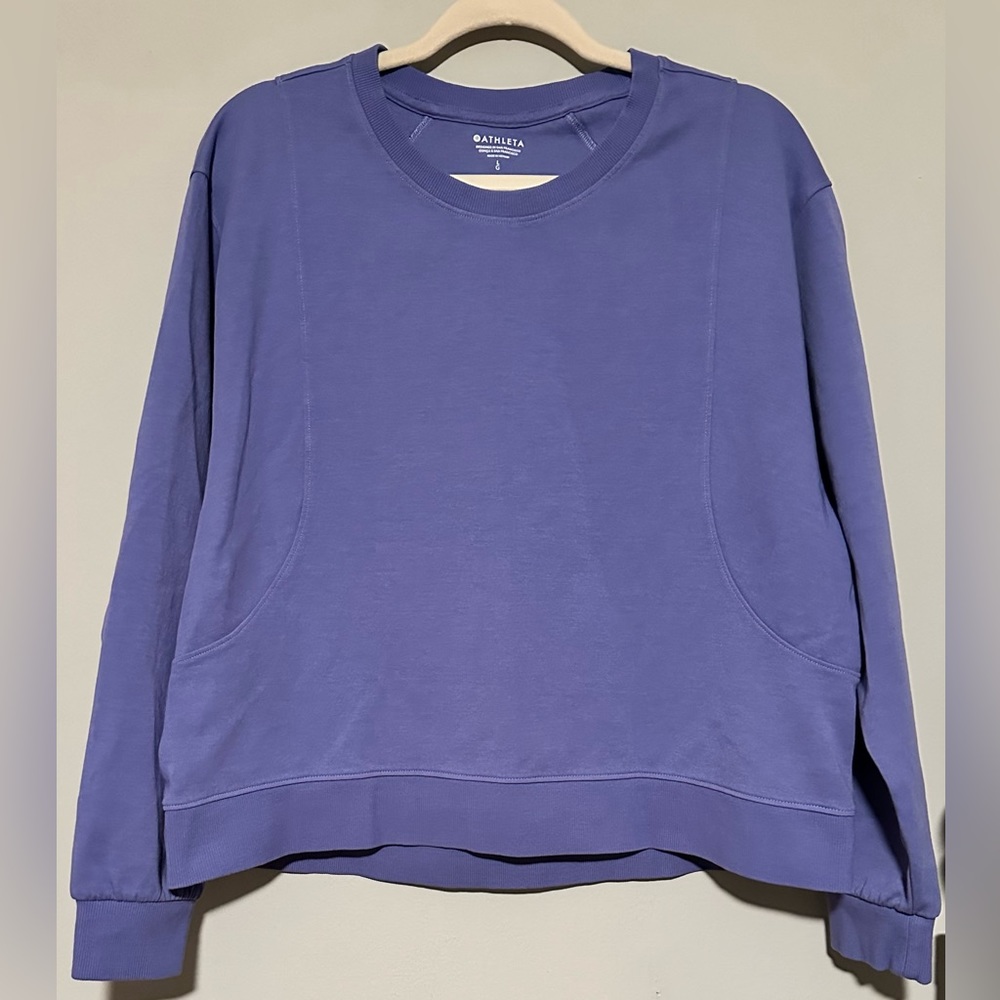 Athleta Women’s Crewneck Sweatshirt Purple Sz Large